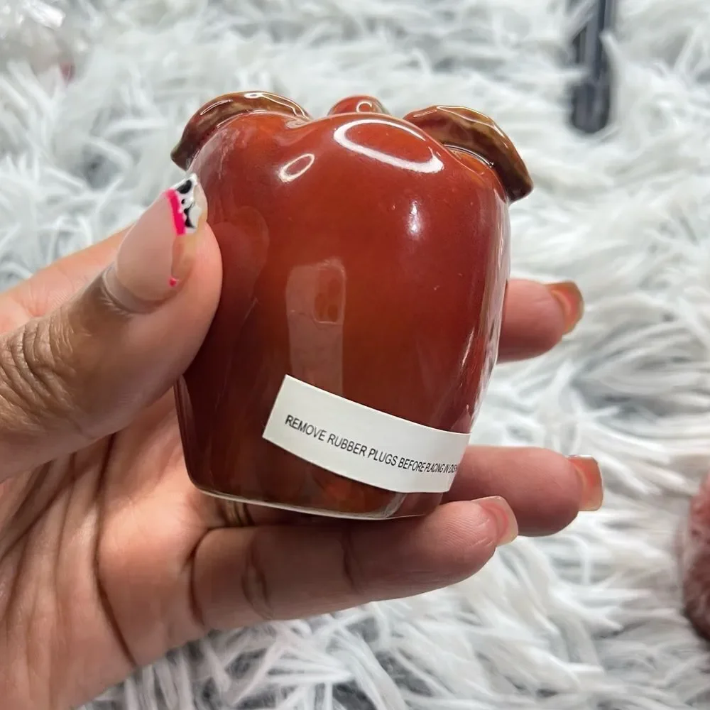 Vintage Red Apple Glazed Ceramic Salt and Pepper Shakers, 2-Piece Matching Set